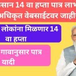 pm kisan 14th installment date