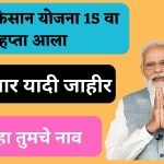pm kisan 15th installment list