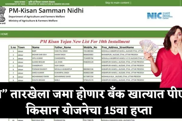pm kisan 15th installment date