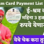 E-SHRAM CARD Payment LIST