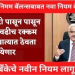 RBI BANK Minimum balance rule 2024